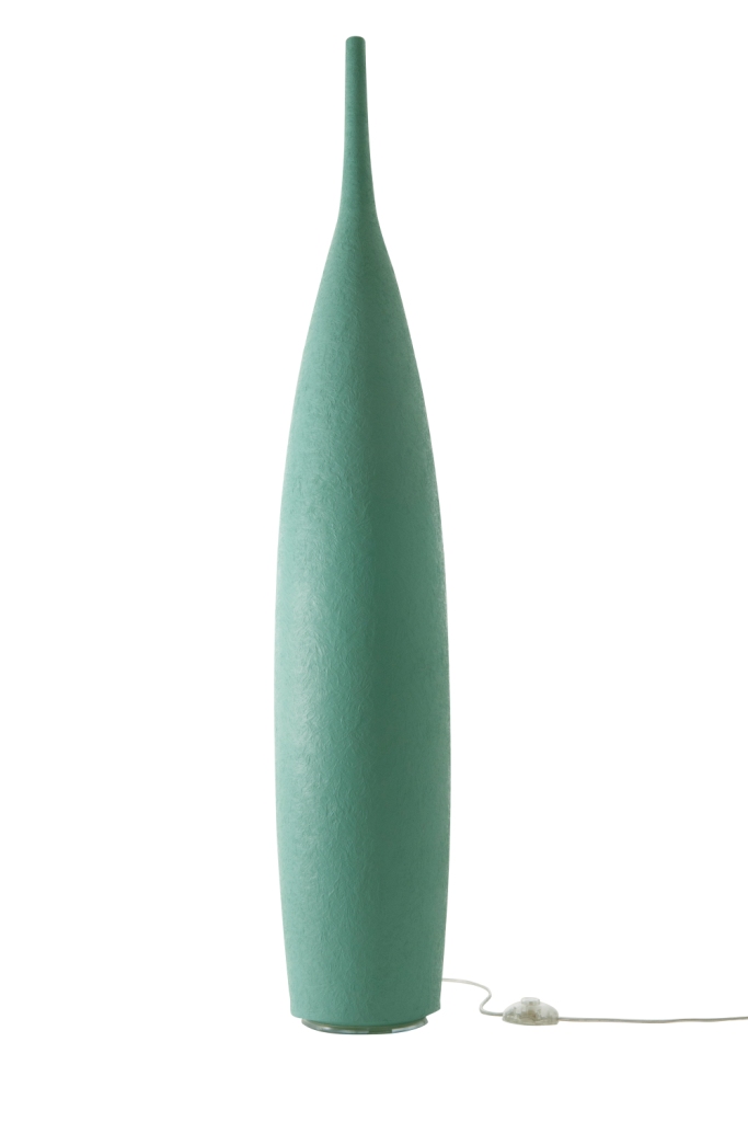 Floor Lamp Tank 1 In-Es Artdesign Collection Luna Color Turquoise Size 142 Cm Diam. 23 Cm